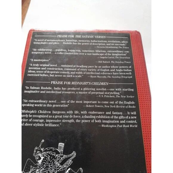Hardcover Novel Satanic Verses by Salman Rushdie 1989 - Picture 5 of 5